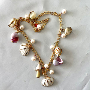 Gold-Filled Shell Charm Necklace