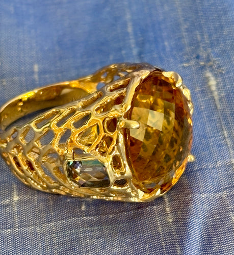 Knock out Citrine Ring