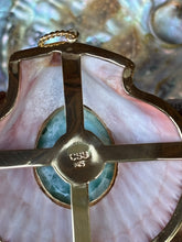 Lavender  Cockle & Blue Sapphire, Vermeil Earrings