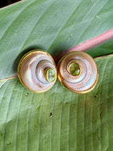 Pearled and Peridot Vermeil Earrings
