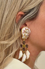 Splashy Vermeil, Pearl & Shell Drop Earrings