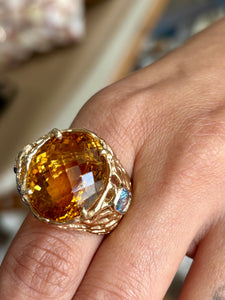 Knock out Citrine Ring