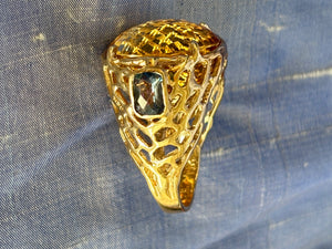 Knock out Citrine Ring