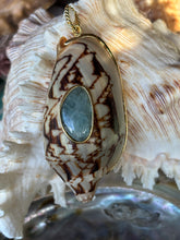 Antique Volute & Sugar Aquamarine Pendant