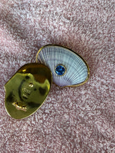 Lavender  Cockle & Blue Sapphire, Vermeil Earrings