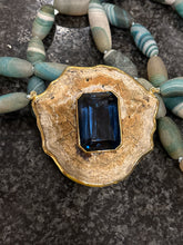 Botswana Bead Botswana beads, Blue Topaz Necklace