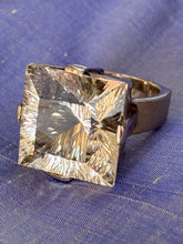 Cocktail Ring with Large Rock Crystal