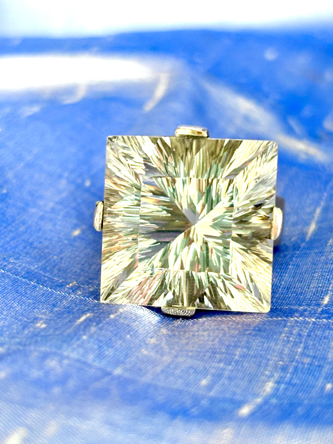 Cocktail Ring with Large Rock Crystal