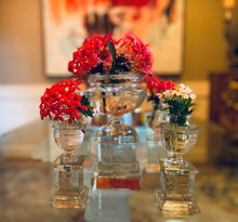 Set of Rare St. Louis Crystal Table-top Urns