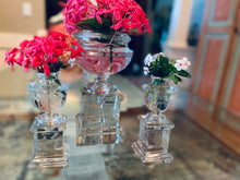 Set of Rare St. Louis Crystal Table-top Urns