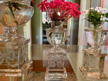 Set of Rare St. Louis Crystal Table-top Urns