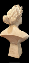 Antique Marble Bust of Young Girl