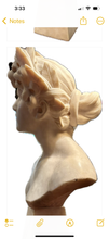 Antique Marble Bust of Young Girl