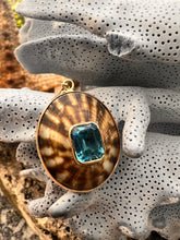 14-Karat Limpet Lorelei Charm with Blue Topaz