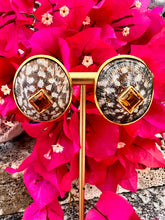 Limpet Shell Earrings with Citrine