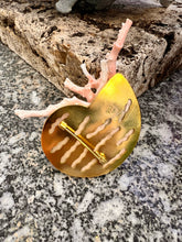Nautilus Brooch with Kunzite Cabochon