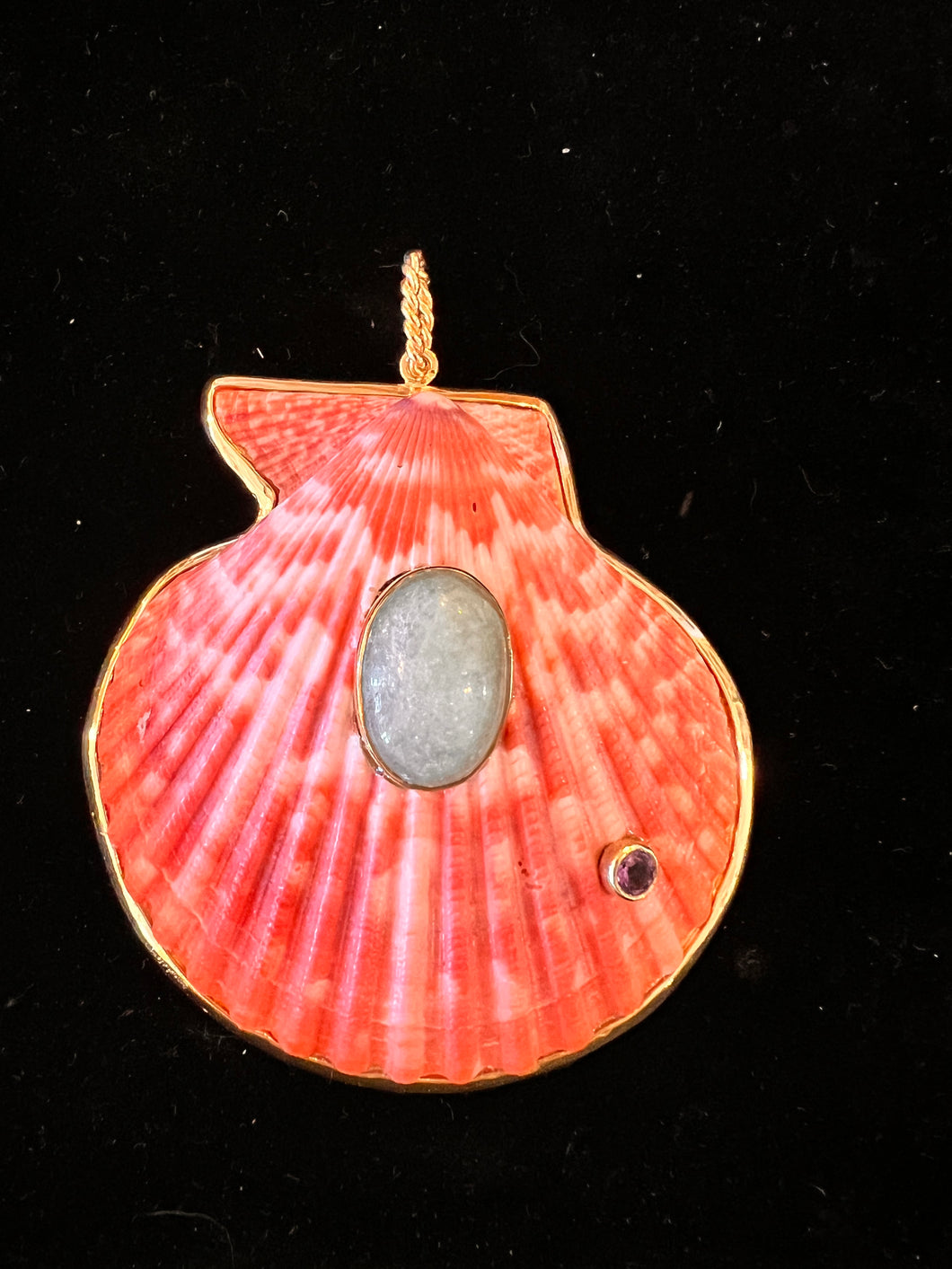 St. James Pendant with Sugar Aquamarine