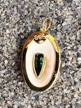 14-karat Lorelei Limpet charm with Tourmaline