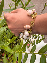 14-Karat Gold Lorelei Shell & Pearl Charm Bracelet