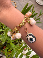 14-Karat Gold Lorelei Shell & Pearl Charm Bracelet