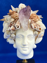 Miniature 5" Shell Encrusted Goddess Head Sculpture
