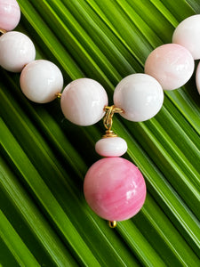 Conch Shell 16" Necklace with Coral