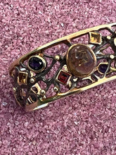 "Sea Fan" Bracelet with Semi-Precious Stones
