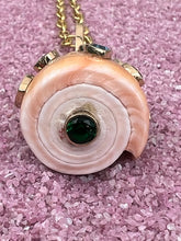 14-karat Conus Shell Fob with Multi-Gems