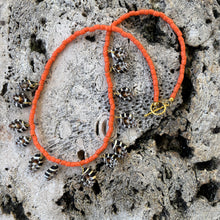 Coral Bead & Beehive Shell Neclace