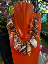 CSS Shell Necklace with Pearl & Herkimer Diamonds