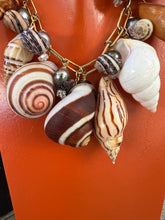 CSS Shell Necklace with Pearl & Herkimer Diamonds