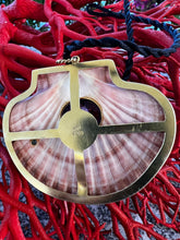 St. James Irish Flat Shell Pendant with Large Amethyst