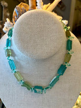 Roman Glass Bead Necklace with Tourmaline