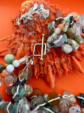 Roman Glass Bead Necklace with Aquamarine & Jasper