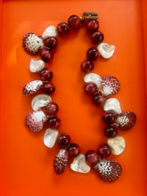 Agate Necklace with Abalone & Pectin Shells