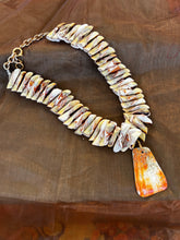 Cone Shell Choker Necklace with Spondilius