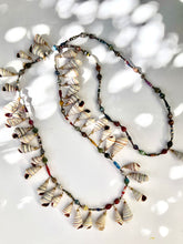 Circus Cone Shell Necklace with Paper Beads