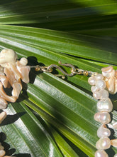 CSS Shell Lei with Pearls & White Turquoise