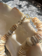Cone Bead Shell Necklace with Scallop Pendant