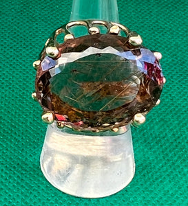 20-Carat Rutile Quartz Ring