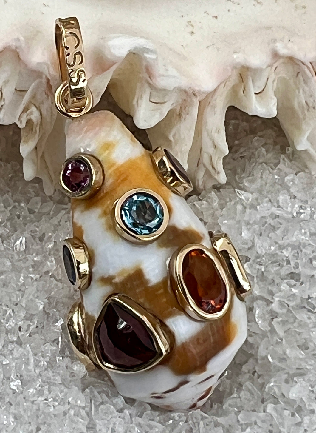 14-Karat Fob with Gemstones