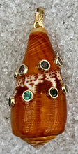 14-Karat Conus Fob with Chrome Diopside & Topaz