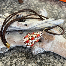 14-karat Gold Conus Fob with Cabachon Italian Coral