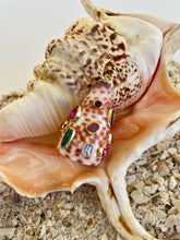 14-karat Gold Fob with Tourmalines & Garnets