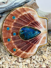 Large Irish Flat Shell Belt Buckle