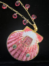 St. James Scallop Pendant with Tourmalines