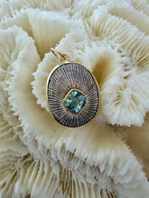 14-karat Gold Limpet Lorelei Charm with Aquamarine