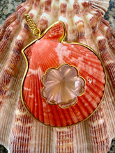 St. James Scallop Pendant with Pink Quartz