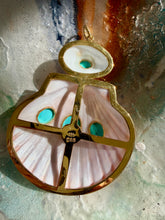 Scallop & Limpet Pendant with Turquoise