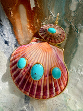Scallop & Limpet Pendant with Turquoise